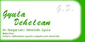 gyula dehelean business card